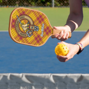 Raquette De Pickleball Blason du clan MacMillan sur tartan de robe