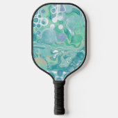 Raquette De Pickleball Bleu Abstrait personnalisé (Recto)