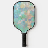 Raquette De Pickleball Bleu Abstrait personnalisé (Recto)