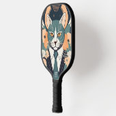 Raquette De Pickleball Bleu chat Pickleball personnalisé Paddle (Gauche)