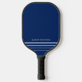 Raquette De Pickleball Bleu de marine simple moderne foncé (Recto)