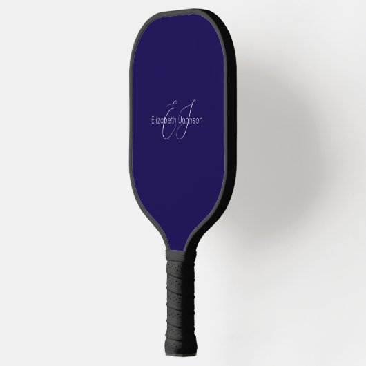 Raquette De Pickleball Bleu et blanc classique élégant Pickleball Paddle (Gauche)