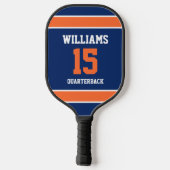 Raquette De Pickleball Bleu foncé et orange (Verso)