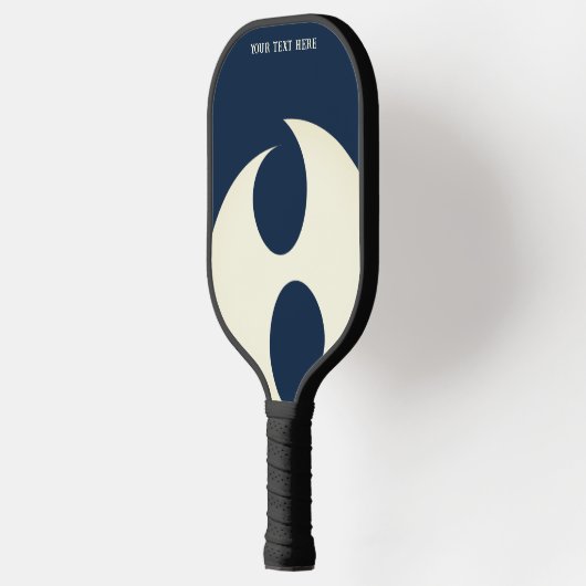 Raquette De Pickleball bleu foncé simple et blanc (Gauche)