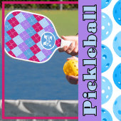 Raquette De Pickleball Bleu framboise Lavande Magenta Jacquard Personnali
