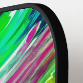 Raquette De Pickleball Bleu Jaune (Détail gauche)