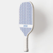 Raquette De Pickleball Bleu Pink Bow Grandmillennial Pickleball Paddle (Gauche)