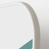 Raquette De Pickleball Bleu rétro/mod et vert rayé (Détail gauche)