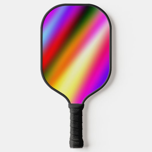 Raquette De Pickleball Bleu rose ombre couleur d'eau abstrait pastel arc- (Recto)
