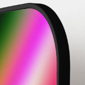 Raquette De Pickleball Bleu rose ombre couleur d'eau abstrait pastel arc- (Détail gauche)