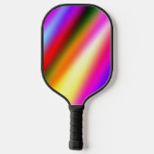 Raquette De Pickleball Bleu rose ombre couleur d'eau abstrait pastel arc- (Verso)