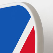 Raquette De Pickleball Bleu rouge clair bloc de couleur blanc Diagonale B (Détail gauche)