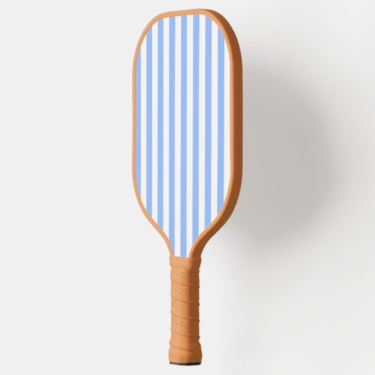 Raquette De Pickleball Bleu Stripe Pickleball Paddle-La Pièce Preppy (Gauche)