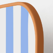 Raquette De Pickleball Bleu Stripe Pickleball Paddle-La Pièce Preppy (Détail gauche)