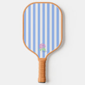 Raquette De Pickleball Bleu Stripe Pickleball Paddle-La Pièce Preppy (Verso)
