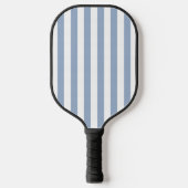 Raquette de Pickleball Bleue et Blanche à Rayures (Recto)