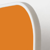 Raquette De Pickleball Bloc De Couleurs Rose Et Orange Avec Nom (Détail gauche)