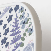 Raquette De Pickleball Blue and Sage Green Wildflower Pattern (Détail gauche)