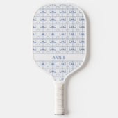 Raquette De Pickleball Blue Bow Coquette Chinoiserie Pickleball Paddle (Recto)