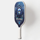 Raquette De Pickleball Blue Eagle Logo White Pickleball Paddle Cover (Gauche)