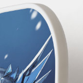 Raquette De Pickleball Blue Eagle Logo White Pickleball Paddle Cover (Détail gauche)