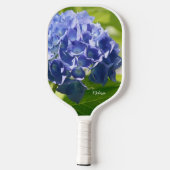 Raquette De Pickleball Blue Hydrangea Floral Personnalisé (Verso)