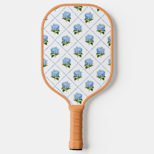 Raquette De Pickleball Blue Hydrangea Grandmillennial (Verso)