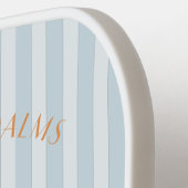 Raquette De Pickleball Blue Palm Spring Pastel Beach Bachelorette Party (Détail gauche)