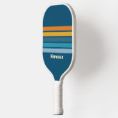 Raquette De Pickleball Blue Sun Across Striping with Name (Gauche)