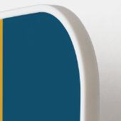 Raquette De Pickleball Blue Sun Rally Stripe with Name (Détail gauche)