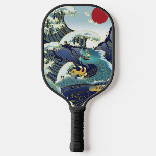 Raquette De Pickleball Blue Waves Green Dragon Red Sun Pickleball Paddle