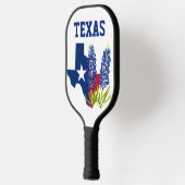 Raquette De Pickleball Bluebonnets Texas Fleur Floral Texan Drapeau (Gauche)
