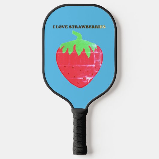Raquette De Pickleball Blues fraises (Recto)
