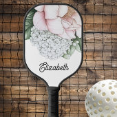 Raquette De Pickleball Blush Pink Peony Personalized