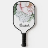 Raquette De Pickleball Blush Pink Peony Personalized (Verso)