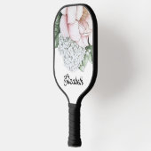 Raquette De Pickleball Blush Pink Peony Personalized (Gauche)