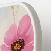 Raquette De Pickleball Blushing Blooms | Pink Flower Meadow Floral (Détail gauche)