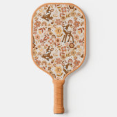 Raquette De Pickleball Boeuf mignon cerf modèle floral (Recto)