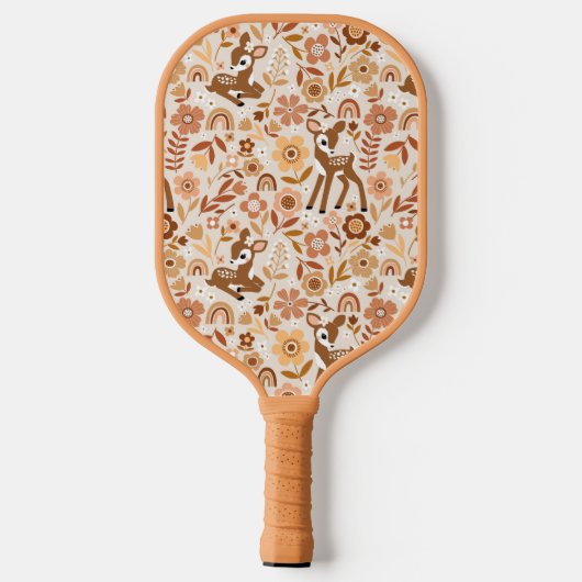 Raquette De Pickleball Boeuf mignon cerf modèle floral (Verso)