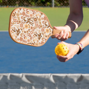 Raquette De Pickleball Boeuf mignon cerf modèle floral