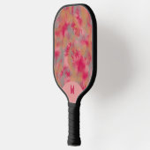 Raquette De Pickleball Bohemian Tie-dyed Vibrant Pink Monogramed (Gauche)