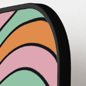 Raquette De Pickleball Boho Abstrait Retro Personnalisé (Détail gauche)