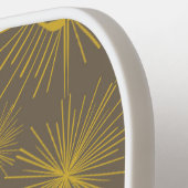 Raquette De Pickleball Boho Celestial Sun Stars Personnalisé Grey (Détail gauche)