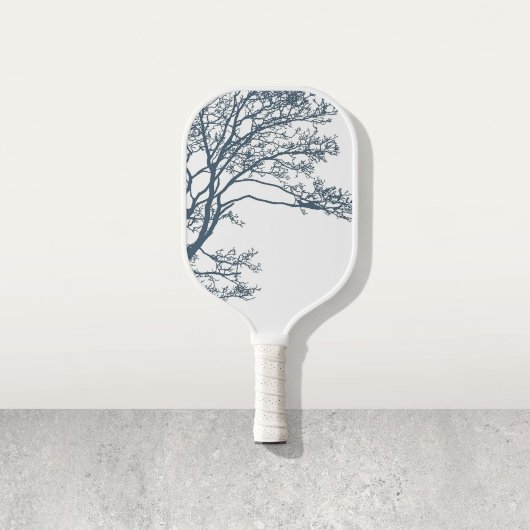 Raquette De Pickleball Boho d'arbre simple bleu