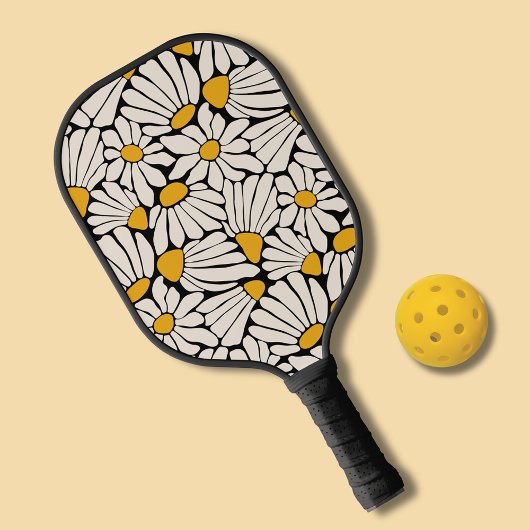 Raquette De Pickleball Boho Floral abstrait style Matisse