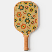 Raquette De Pickleball Boho Floral Brown & Beige Botanique Printemps été (Recto)