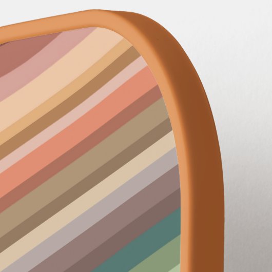 Raquette De Pickleball Boho Modern Chic Stripes (Détail gauche)