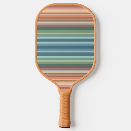 Raquette De Pickleball Boho Modern Chic Stripes (Verso)