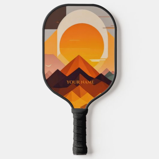 RAQUETTE DE PICKLEBALL BOHO NEO GEO SUNSET (Recto)
