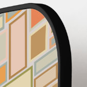 Raquette De Pickleball Boho Rectangles (Détail gauche)